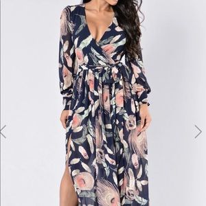 Fashion Nova Floral Maxi Dress